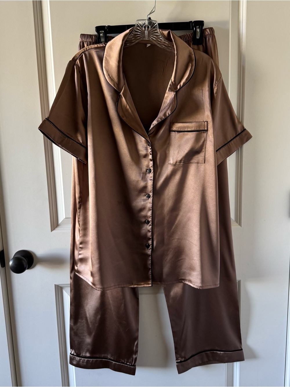 Satin pajamas